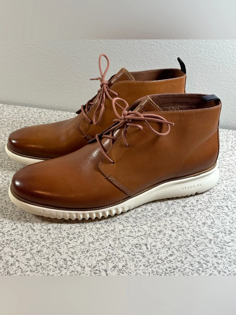 Cole Haan Boots Mens Size 12 M 2.Zerogrand Chukka Brown Leather Round Toe C27804